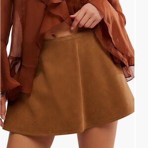 We the free paradise found suede skort